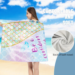 Microfiber Beach Towel Quick Drying 27.5 x 55 Water Absorbent Soft Towel