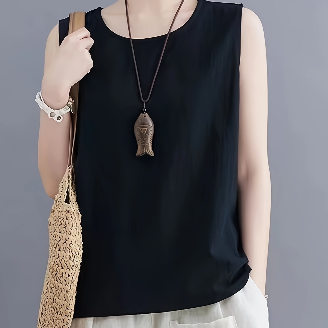 Loose Tank Top Sleeveless Casual Summer Women's Clothing
