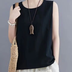 Loose Tank Top Sleeveless Casual Summer Women's Clothing