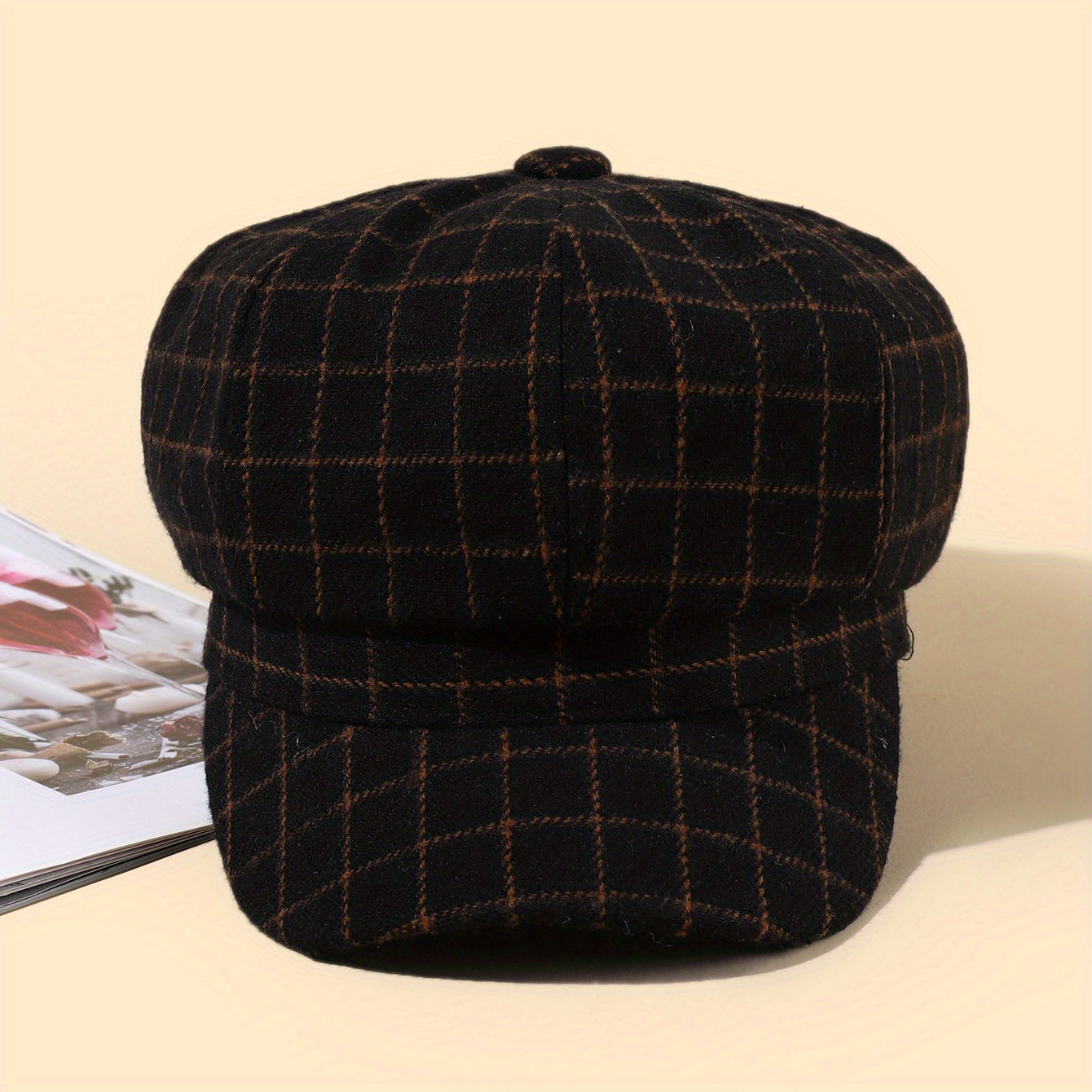 Men's Retro Newsboy Hat, Versatile Style