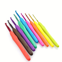 9pcs Colorful Crochet Hook Set for Handwork Hobby Craft