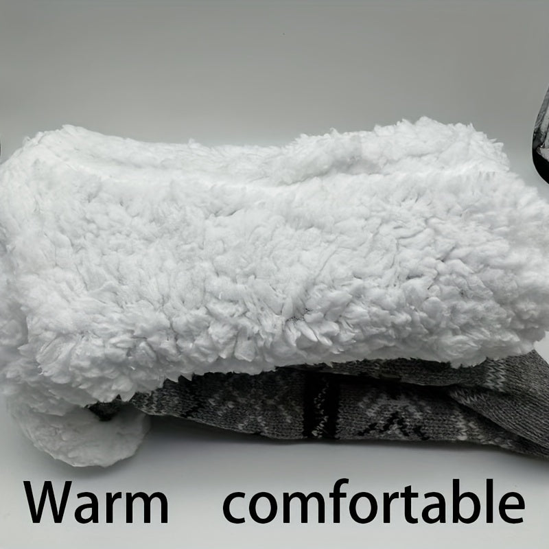 2 Pairs Thickened Home Socks for Autumn/Winter - Christmas Casual Floor Socks
