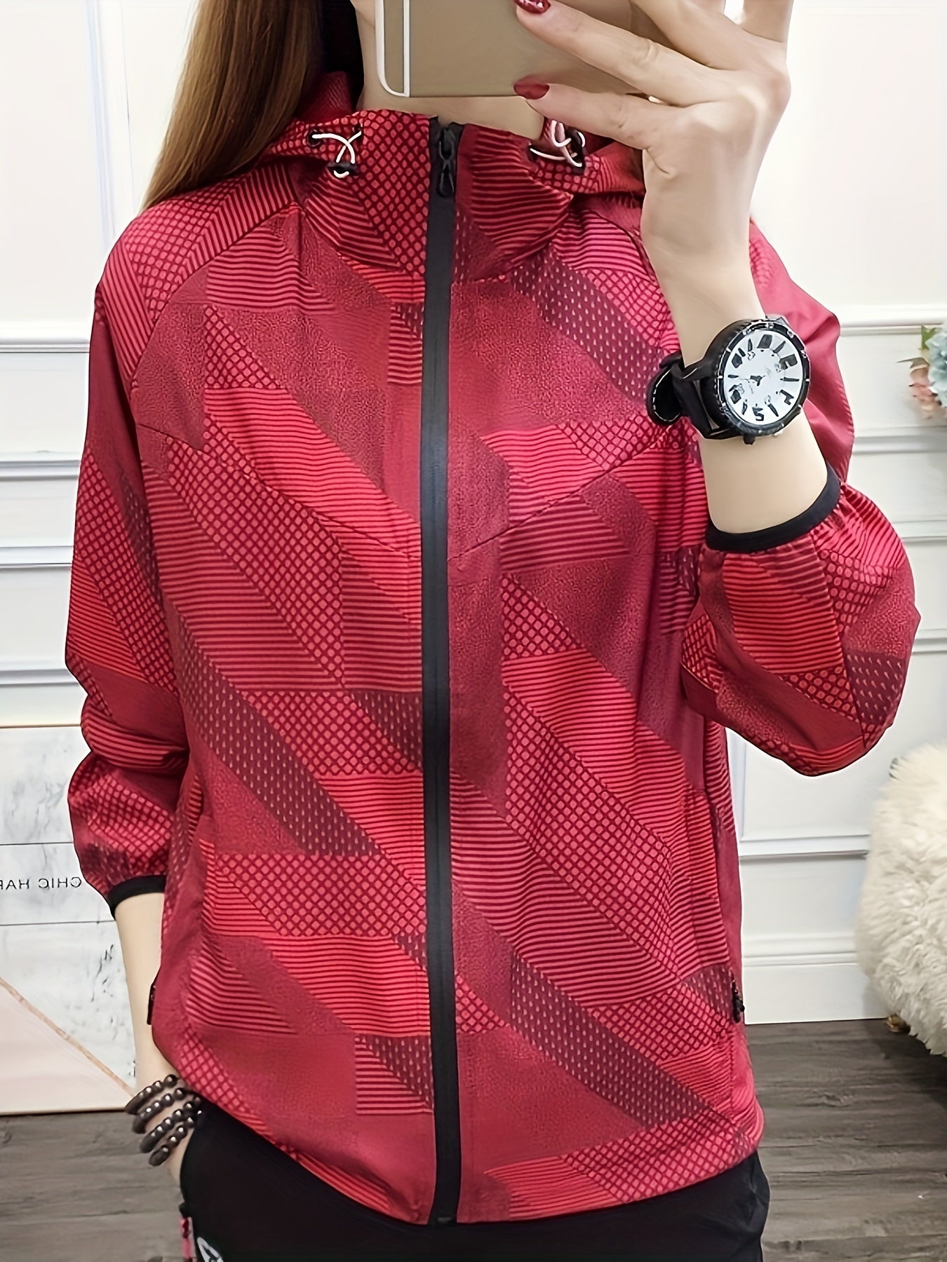 Women's Waterproof Outdoor Jacket Windproof Hooded Activewear