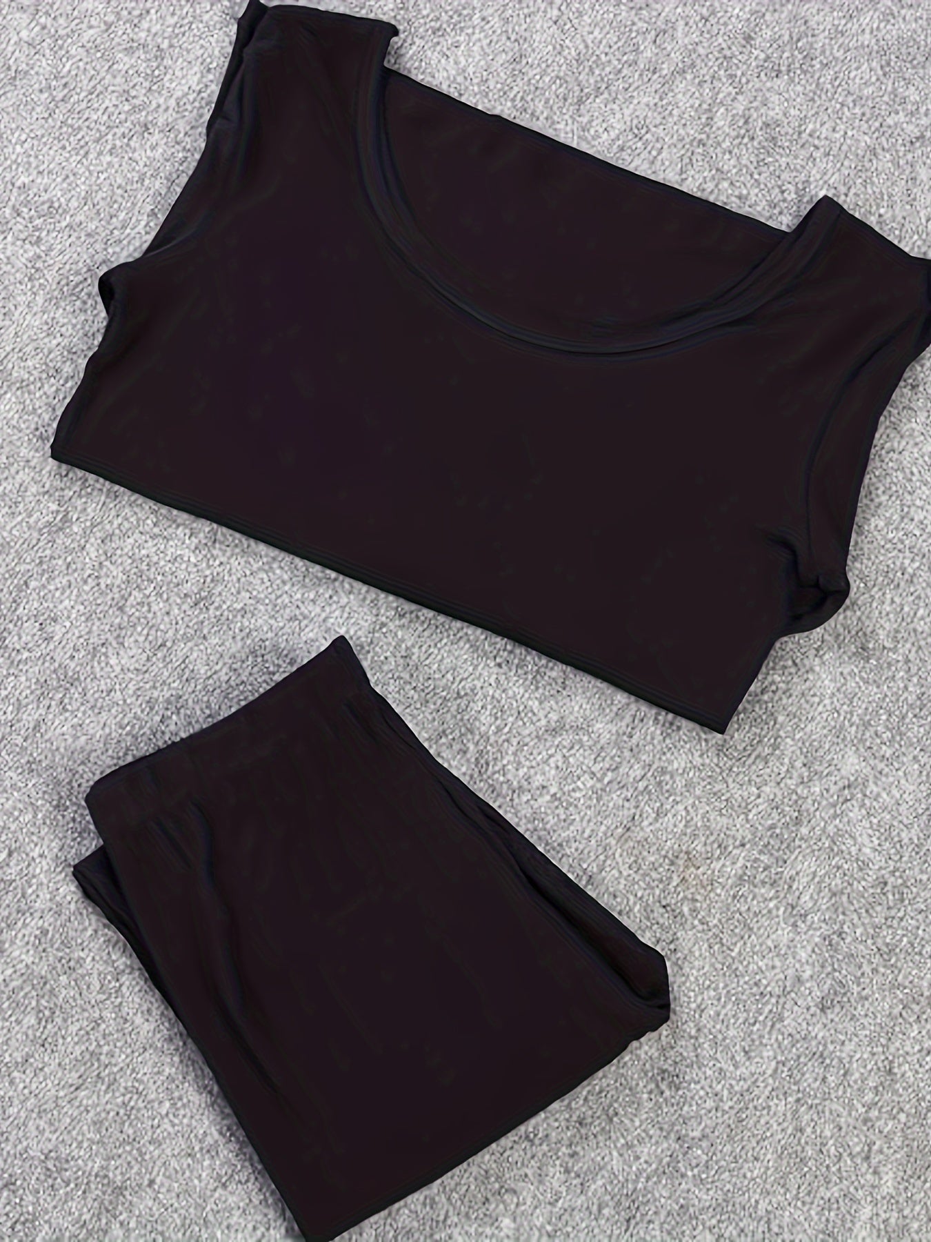 2Pcs Thermal Underwear Set Long Sleeve Tee & Casual Pant Activewear