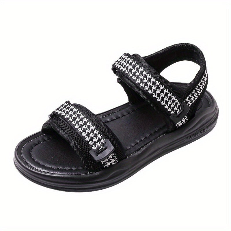 Women's Houndstooth Platform Sandals Ankle Strap Casual Sandals