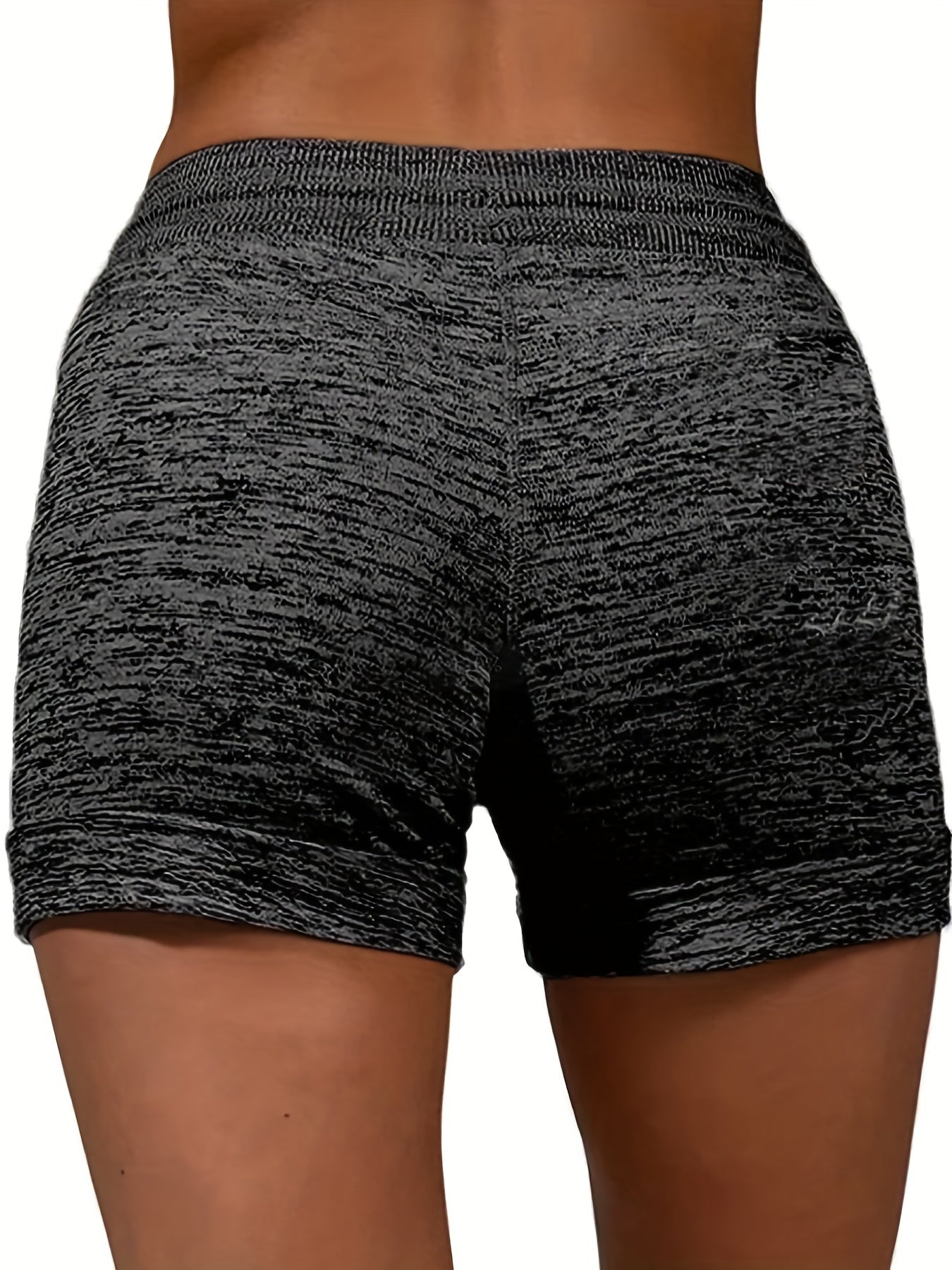 Heart Print Drawstring Shorts Casual Shorts For Spring & Summer Women's Clothing