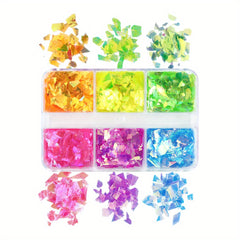 Holographic Nail Glitter Sequins for DIY or Salons