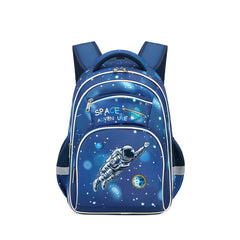 Kids Backpack Astronaut Mermaid Pattern Large Capacity