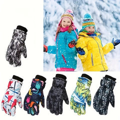 Winter Coldproof Skiing Gloves for Boys and Girls