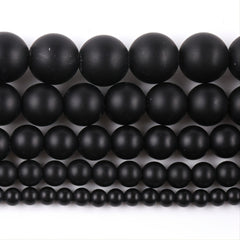 Matte Stone Round Beads DIY Bracelets Necklace 15inches Strand