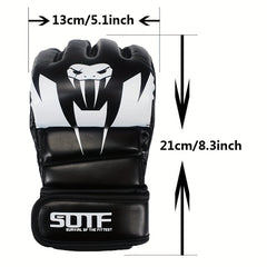 Adult Half Finger MMA Gloves for Combat Training and Sanda Fighting