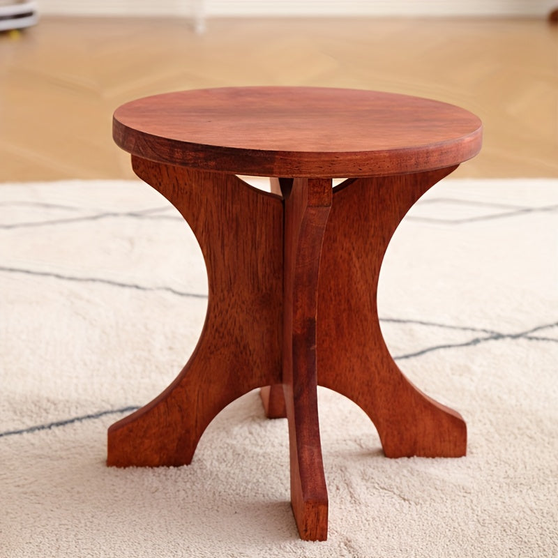 Wooden Stool Shoe Changing Stool Solid Wood Small Stool Round Stool