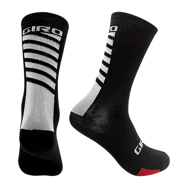 Breathable Mid Calf Socks for Cycling Outdoor Sports Crew Socks