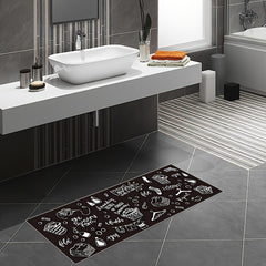 Cartoon Print Bottom Doormat Machine Washable Rug for Home Decor