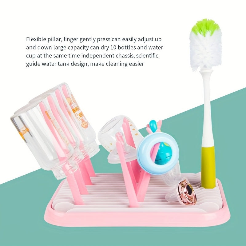 Baby Bottle Dryer with Drainer and Holder, Countertop Drying Rack