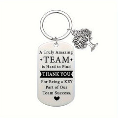 Personalized Stainless Steel Keychain Gift for Teammates