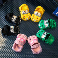 JIAGEYA Cartoon Clogs Light Breathable Baby Boys Anti Slip Indoor Outdoor