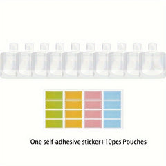 10pcs Portable Fluid Makeup Packing Bag for Travel