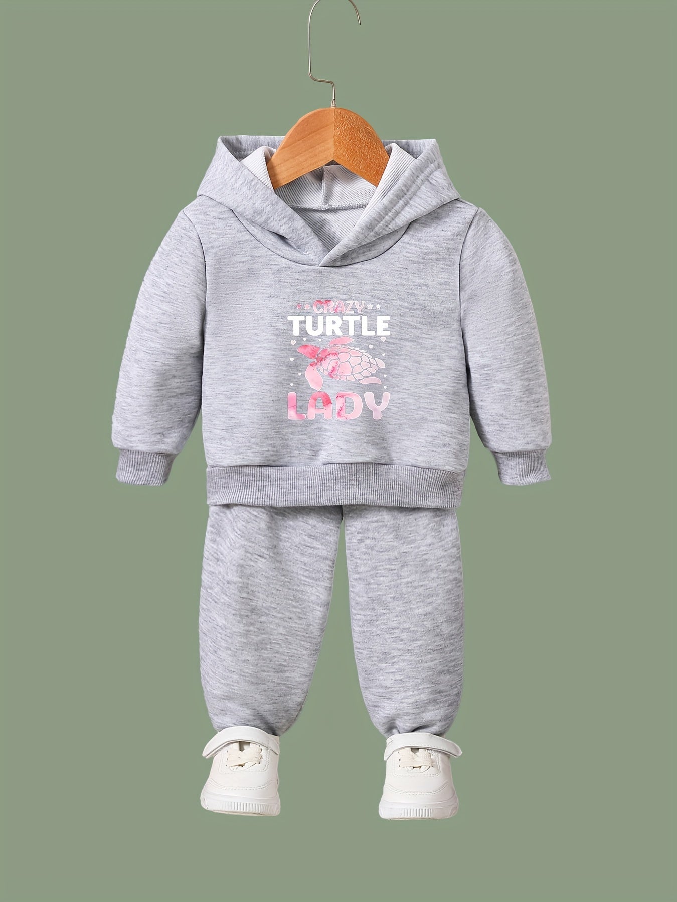 Turtle Lady Activewear Set 2pcs Breathable Girls Sports Outfits Running Gift