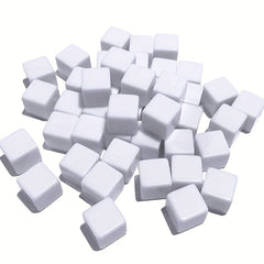 10pcs Blank Dice Set for Board Games DIY, Acrylic Teaching Plastic Cubes