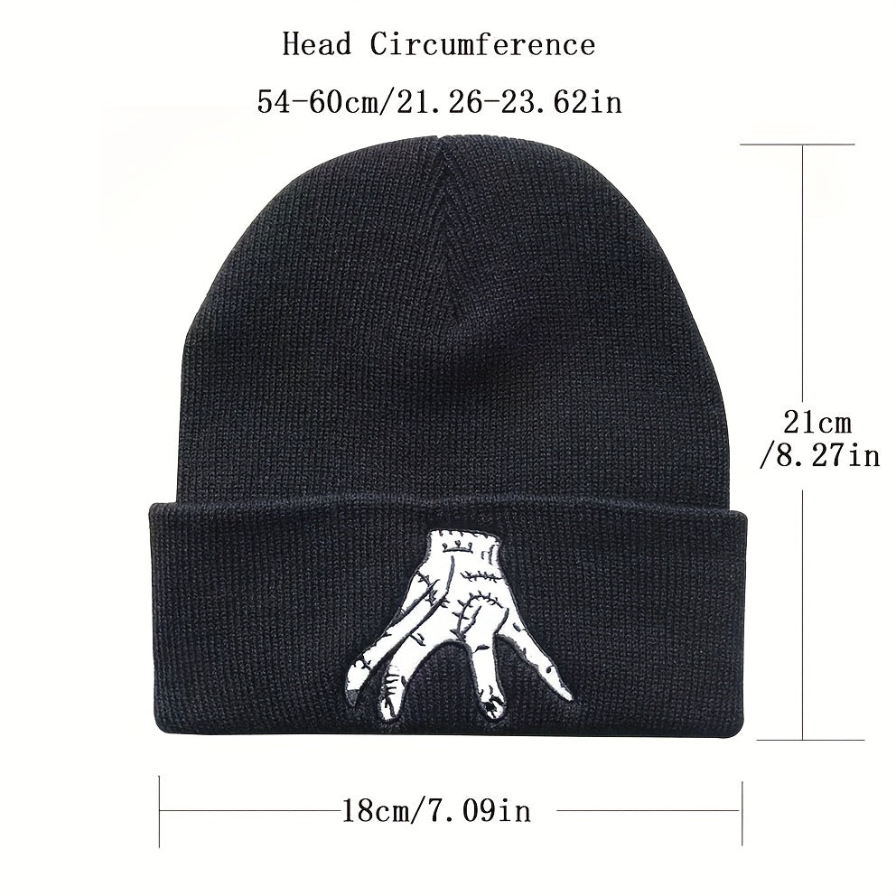 Embroidery Beanie Hip Hop Knit Hat Warm Knit Hat Unisex Casual Ski Hats