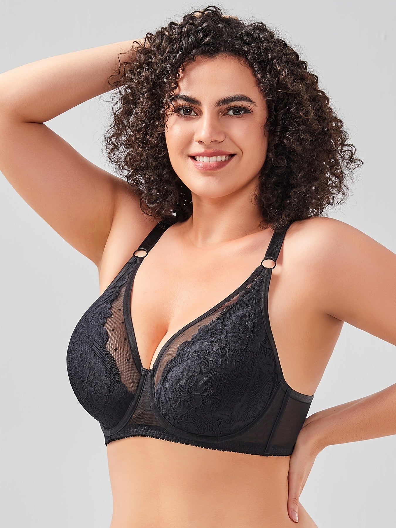 Full Coverage Underwire Mesh Bra