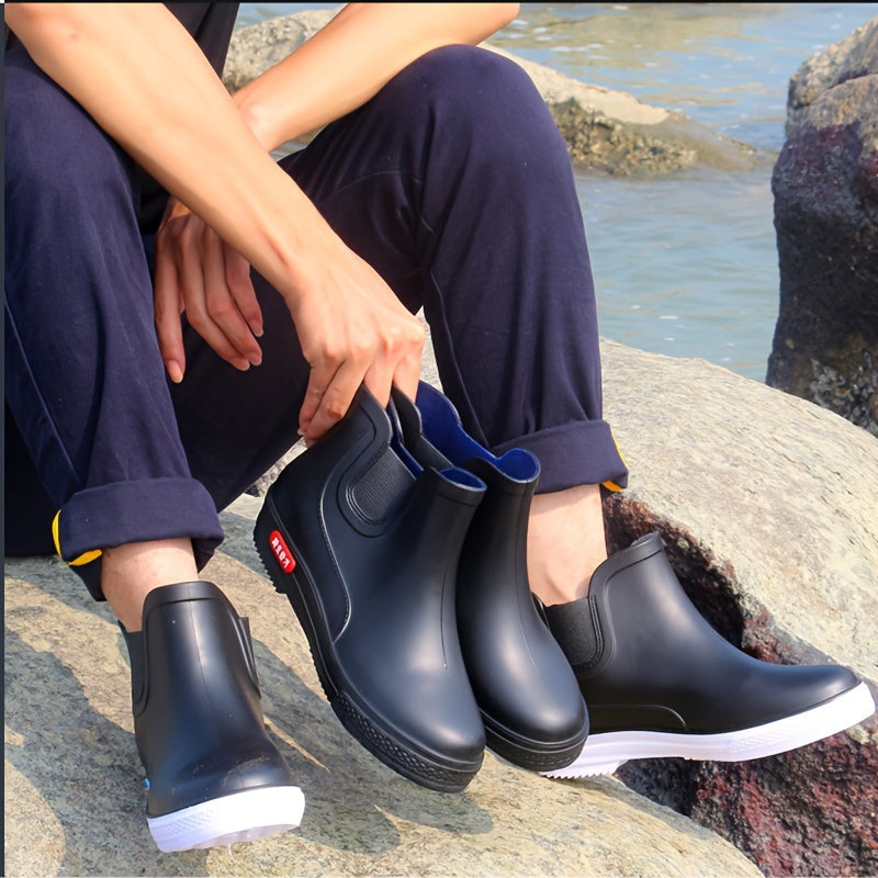 Men's Waterproof Non Slip Rain Boots for Outdoor Activities