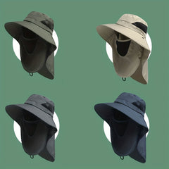 Men's Summer Sun Mask Cover Face Fisherman's Hat Sun Hat