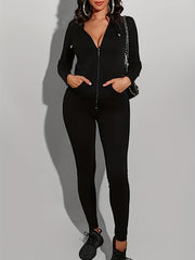 Casual Hoodie & Slim Pants Set for Women