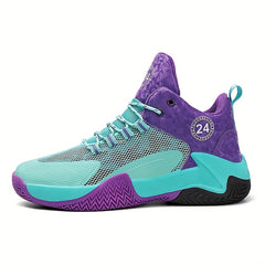 Men's High Top Basketball Shoes Comfy Breathable Non Slip Sneakers