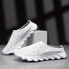 Women's Breathable Mesh Mule Sneakers Slip On Outdoor Shoes