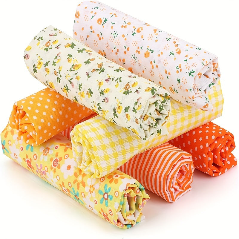 7pcs Cotton Fabric Patchwork Fabric Package DIY Sewing Fabric Pieces