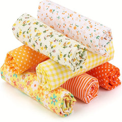 7pcs Cotton Fabric Patchwork Fabric Package DIY Sewing Fabric Pieces