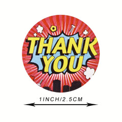 500pcs Children Thank You Stickers Set - School Awards & Party Supplies