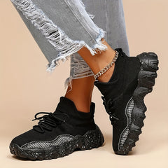 Women's Knitted Comfort Sneakers Lightweight Sports Shoes