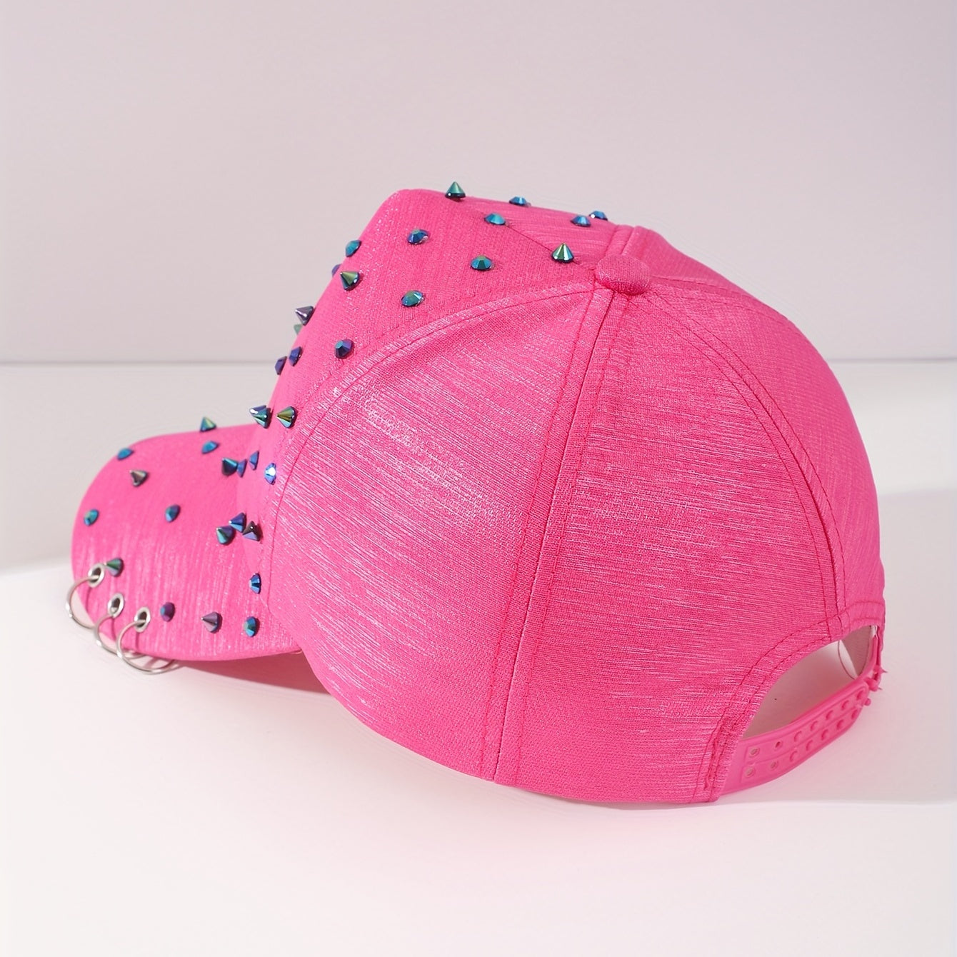 3 Ring Diamond Decoration Sun Hat Baseball Cap For Couple