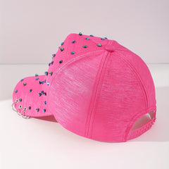 3 Ring Diamond Decoration Sun Hat Baseball Cap For Couple