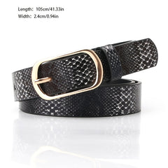 Pin Buckle Belt Decorative PU Leather Belts Jeans Pants Dresses