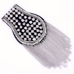 Riveted Suit Epaulette Chain Punk Fringe Costume Accessories