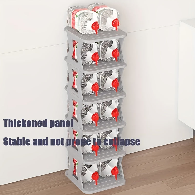 1pc Folding Shoe Rack Stackable Layer Cabinet for Bedroom Living Room Bathroom