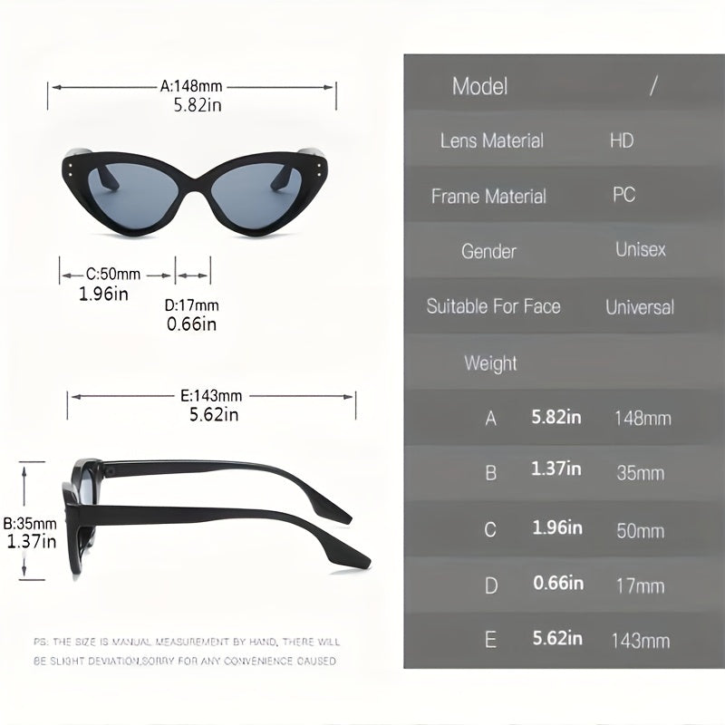 Cat Eye Sunglasses Casual Gradient Lens Glasses UV400
