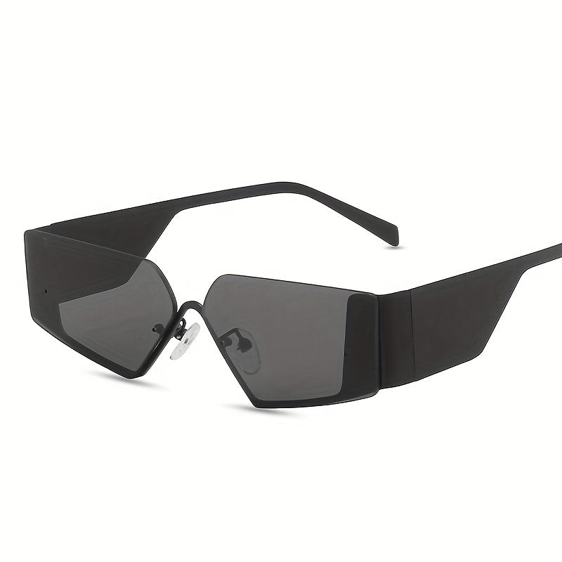 Men's Rimless Street Style Sunglasses Retro Mixed Glasses