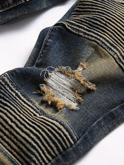 Boys Ripped Denim Jeans Long Pants for Kids