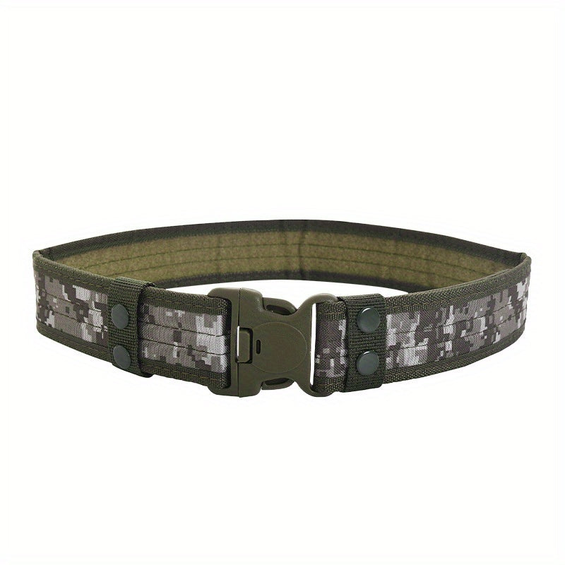 Camouflage Nylon Tactical Belt with Plastic Buckle