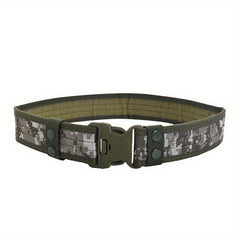 Camouflage Nylon Tactical Belt with Plastic Buckle