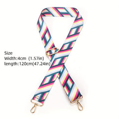 Rainbow Colorful Shoulder Strap Ethnic Style Replacement Purse Belt