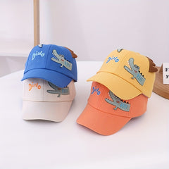 Cute Dinosaur Kids Hat with Sun Protection for All Seasons
