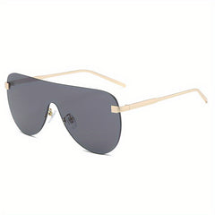 Y2K Rimless Sunglasses Gradient UV400 Sun Shades