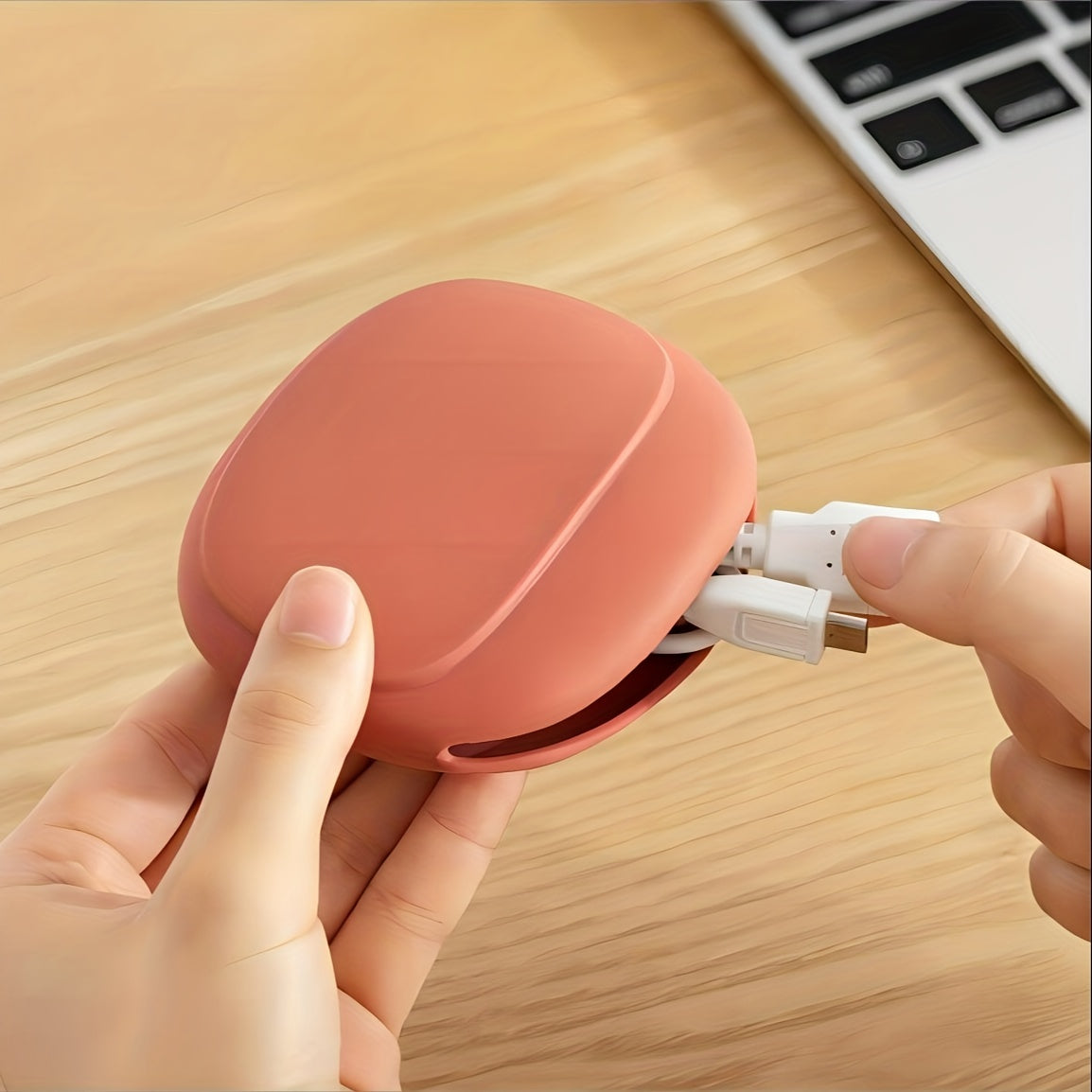 Portable Silicone Headphone Storage Bag Data Cable Charger Storage Box