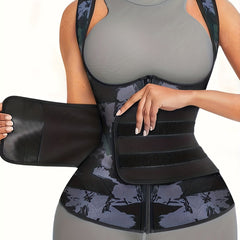 Neoprene Sauna Suit for Women Sweat Vest Waist Trainer Zipper Tank Top